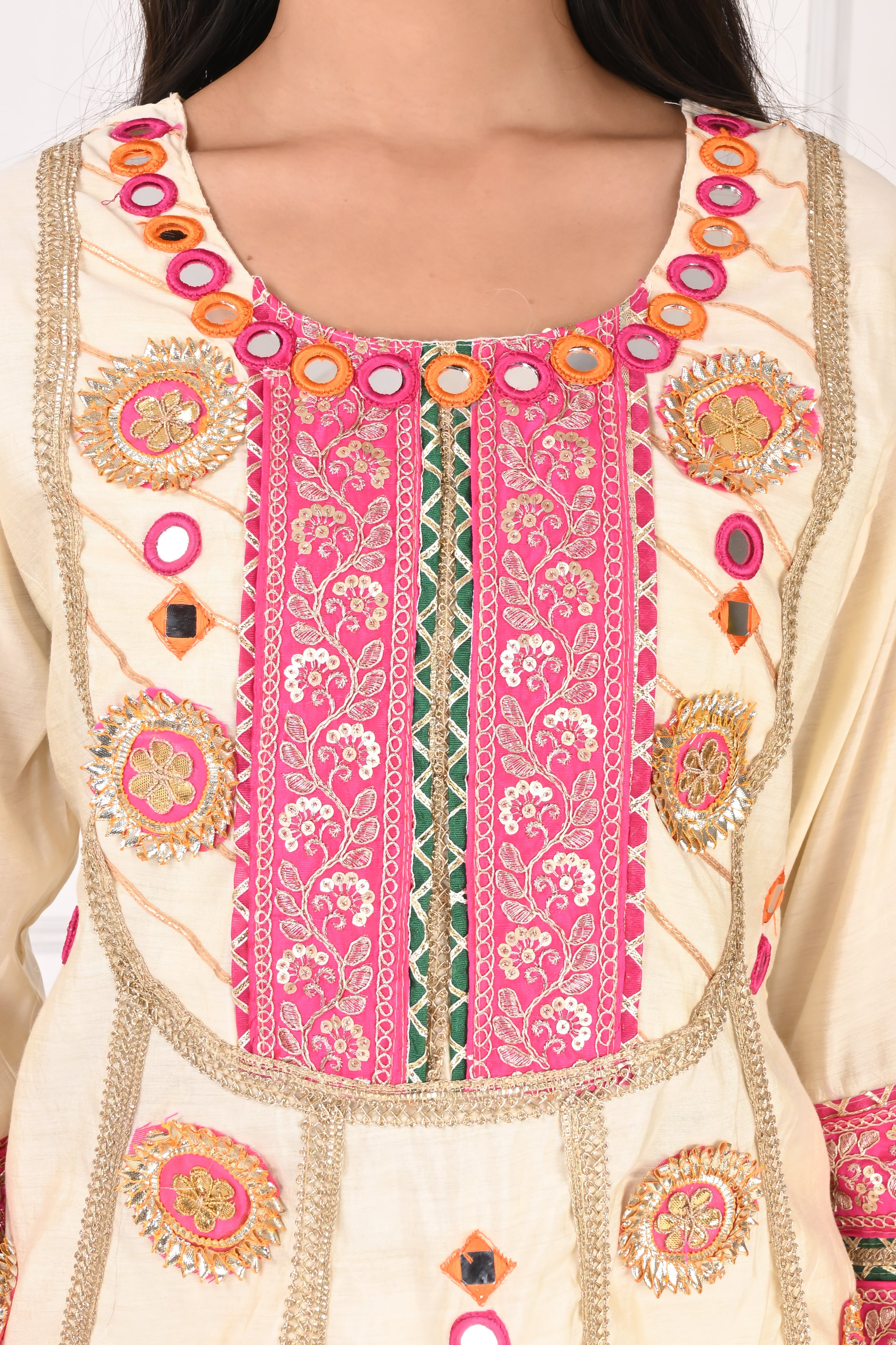 NR-138 Ivory Embroidered Co-Ord Set