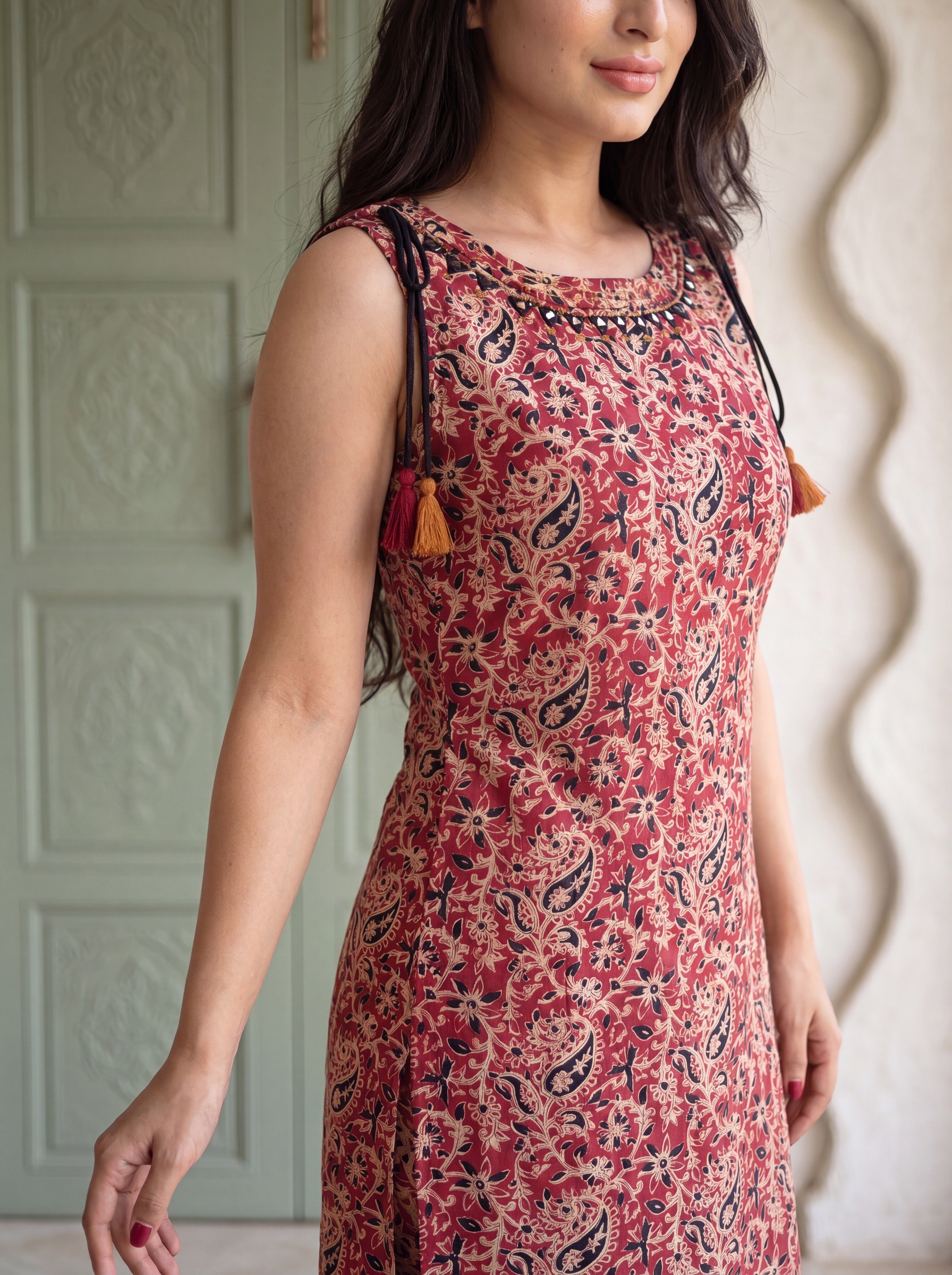 NR-149 Heritage Ajrakh Print Cotton Kurta Set