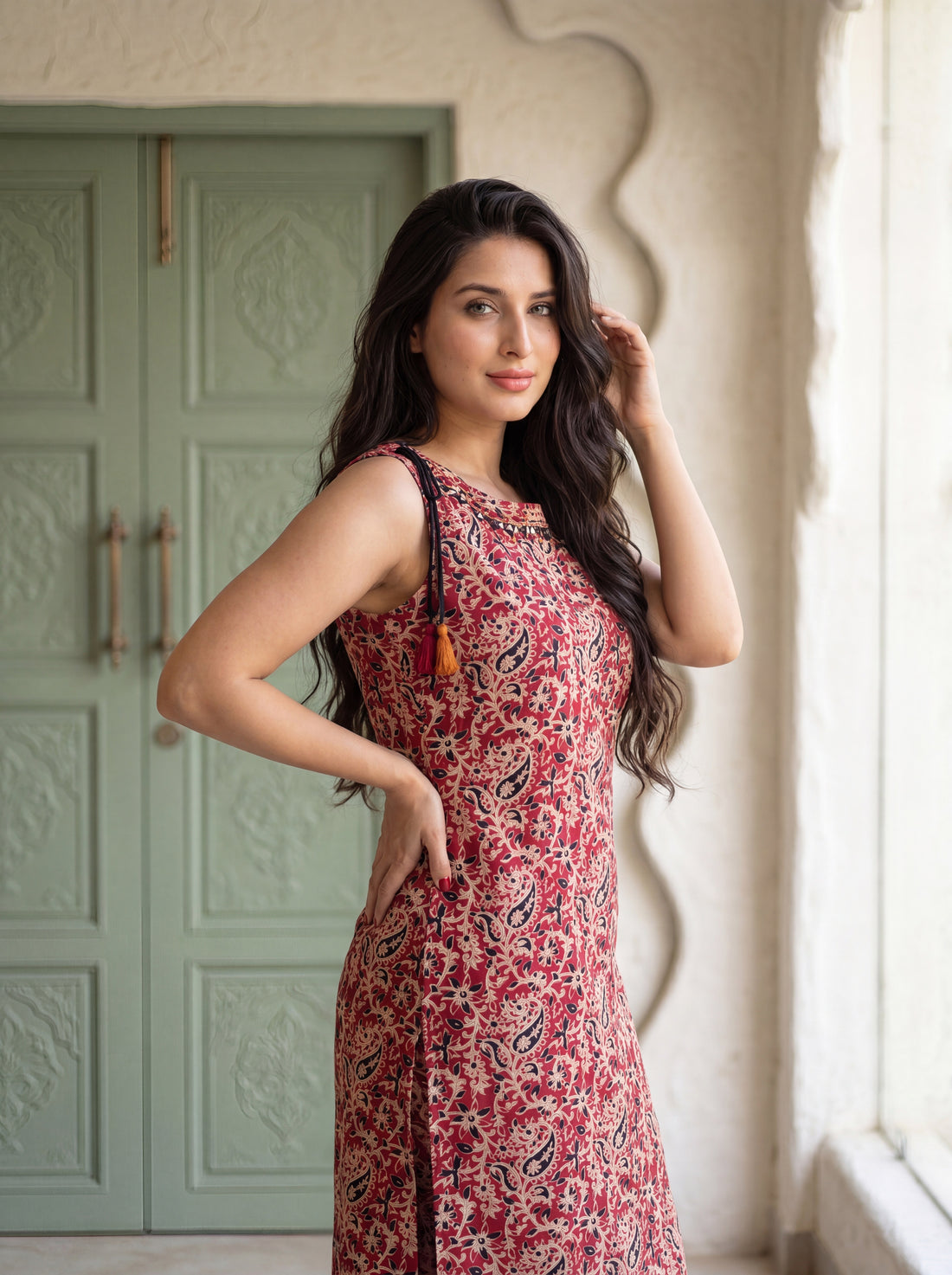 NR-149 Heritage Ajrakh Print Cotton Kurta Set