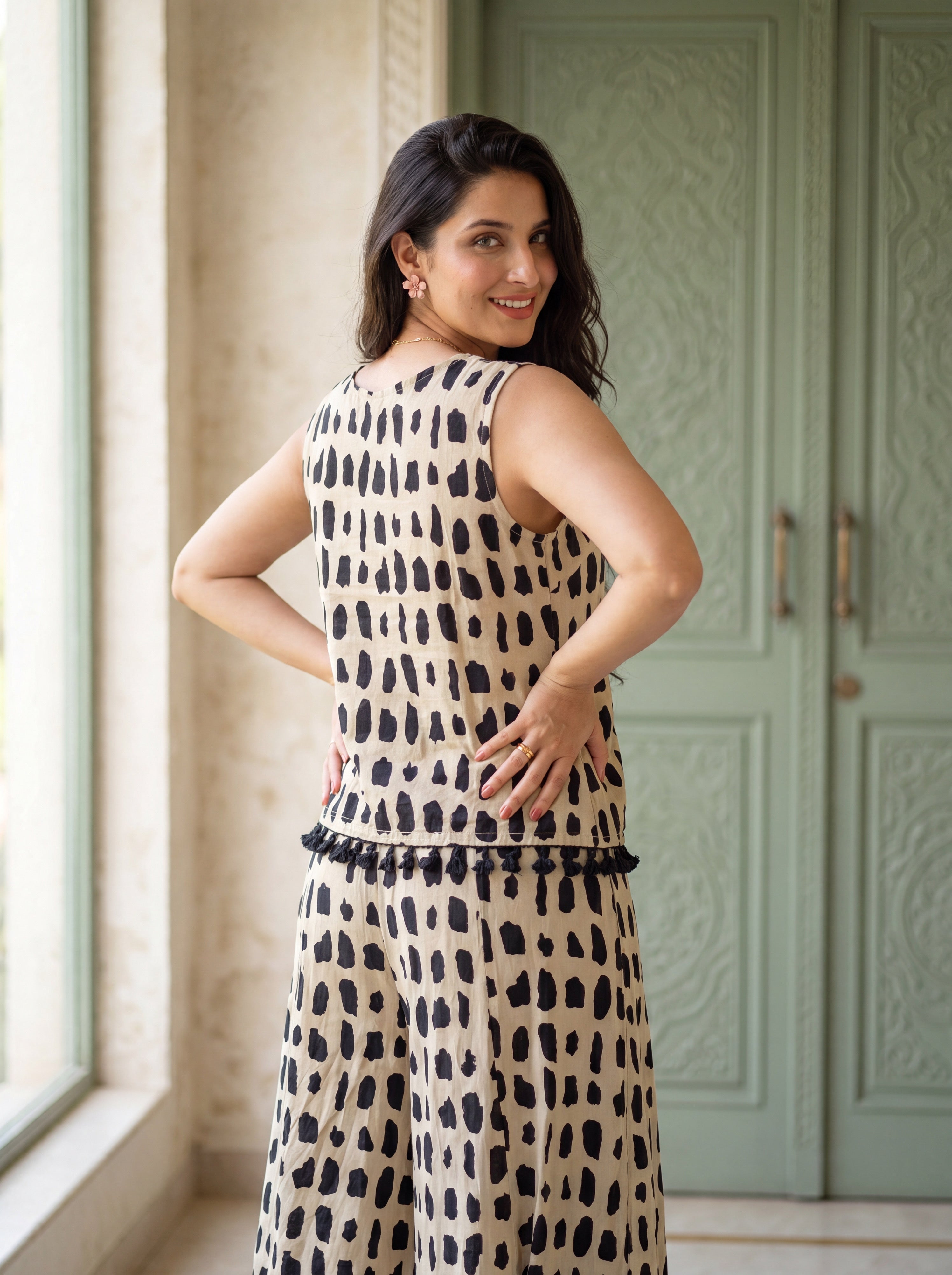 NR-150 Midnight Mosaic Cotton Co-ord Set