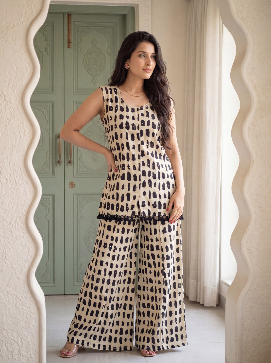 NR-150 Midnight Mosaic Cotton Co-ord Set